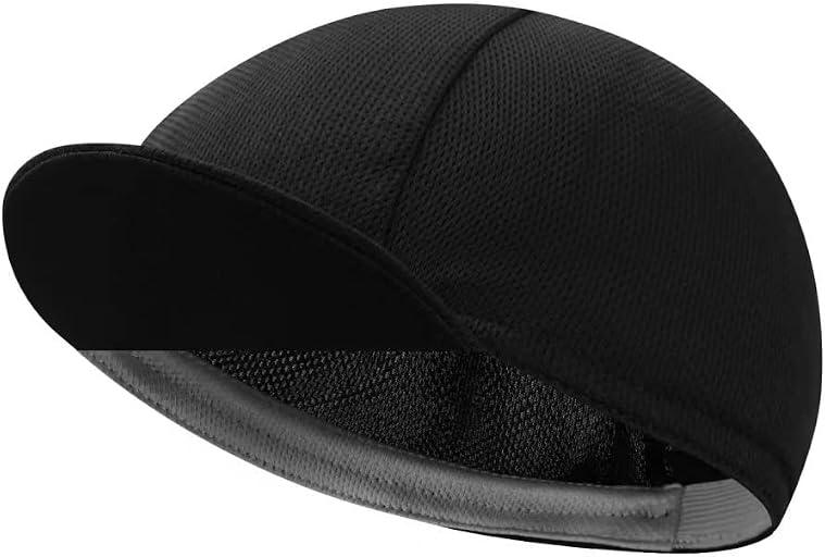 Black Cycling Cap