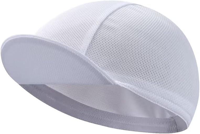 White Cycling Cap