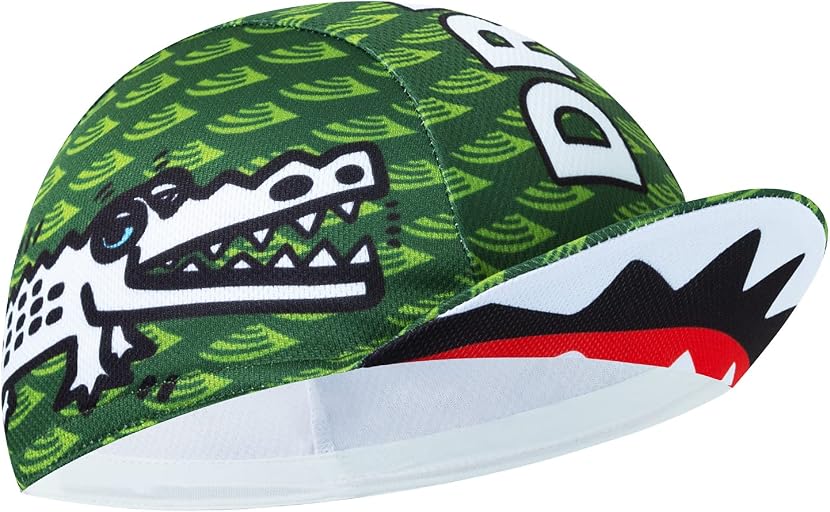Green Crocodile Graphic Cycling Cap