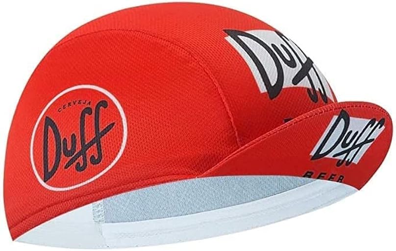 Red Black Script Cycling Cap